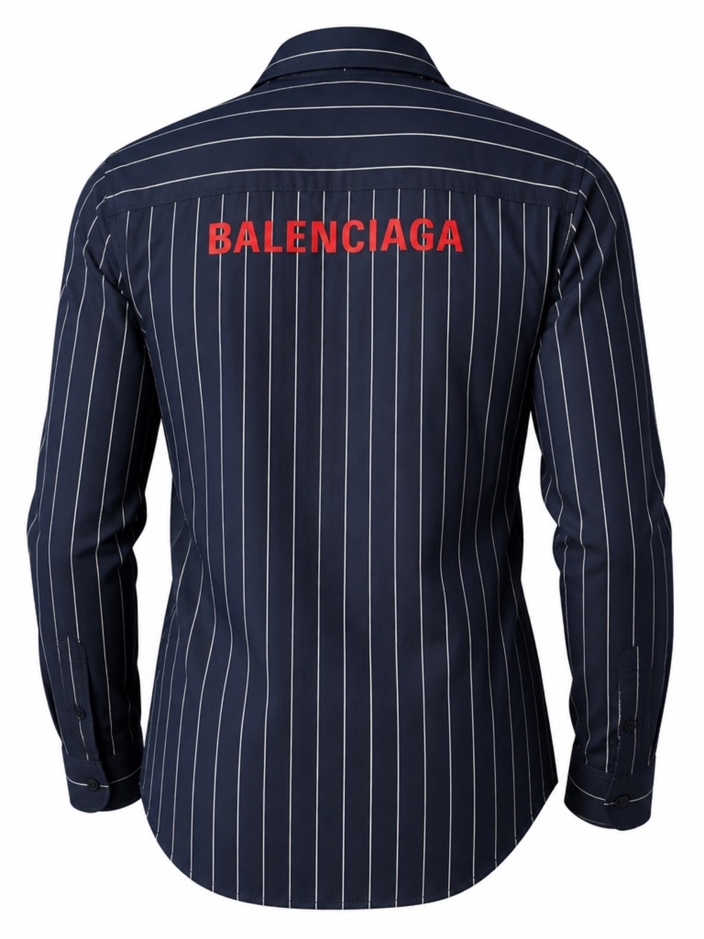 Balenciaga Oversized Shirt with Red Logo